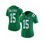 Women's Nike New York Jets #15 Josh McCown Limited Green Rush NFL Jersey