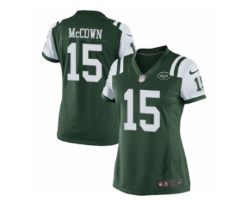 Women's Nike New York Jets #15 Josh McCown Limited Green Team Color NFL Jersey