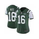 Women's Nike New York Jets #16 Myles White Green Team Color Vapor Untouchable Limited Player NFL Jersey