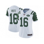 Women's Nike New York Jets #16 Myles White White Vapor Untouchable Limited Player NFL Jersey