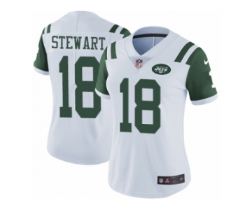 Women's Nike New York Jets #18 ArDarius Stewart Vapor Untouchable Limited White NFL Jersey