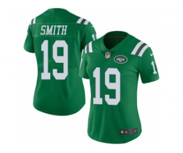 Women's Nike New York Jets #19 Devin Smith Limited Green Rush NFL Jersey