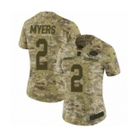 Women's Nike New York Jets #2 Jason Myers Limited Camo 2018 Salute to Service NFL Jersey