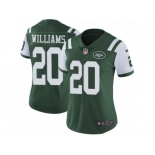 Women's Nike New York Jets #20 Marcus Williams Vapor Untouchable Limited Green Team Color NFL Jersey