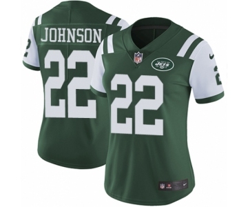 Women's Nike New York Jets #22 Trumaine Johnson Green Team Color Vapor Untouchable Elite Player NFL Jersey