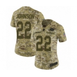 Women's Nike New York Jets #22 Trumaine Johnson Limited Camo 2018 Salute to Service NFL Jersey