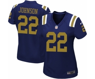 Women's Nike New York Jets #22 Trumaine Johnson Limited Navy Blue Alternate NFL Jersey