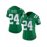 Women's Nike New York Jets #24 Darrelle Revis Limited Green Rush NFL Jersey