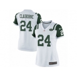 Women's Nike New York Jets #24 Morris Claiborne Limited White NFL Jersey