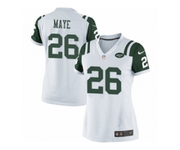 Women's Nike New York Jets #26 Marcus Maye Limited White NFL Jersey