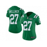 Women's Nike New York Jets #27 Dee Milliner Limited Green Rush NFL Jersey