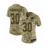 Women's Nike New York Jets #30 Rashard Robinson Limited Camo 2018 Salute to Service NFL Jersey