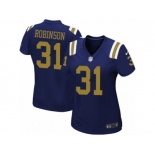 Women's Nike New York Jets #31 Khiry Robinson Limited Navy Blue Alternate NFL Jersey