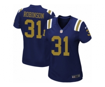 Women's Nike New York Jets #31 Khiry Robinson Limited Navy Blue Alternate NFL Jersey