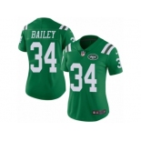 Women's Nike New York Jets #34 Dion Bailey Limited Green Rush NFL Jersey