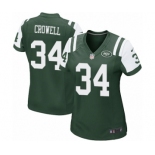 Women's Nike New York Jets #34 Isaiah Crowell Game Green Team Color NFL Jersey