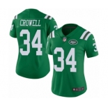 Women's Nike New York Jets #34 Isaiah Crowell Limited Green Rush Vapor Untouchable NFL Jersey