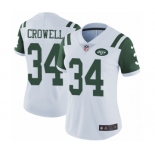 Women's Nike New York Jets #34 Isaiah Crowell White Vapor Untouchable Elite Player NFL Jersey