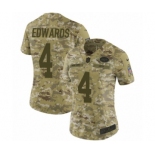 Women's Nike New York Jets #4 Lac Edwards Limited Camo 2018 Salute to Service NFL Jersey