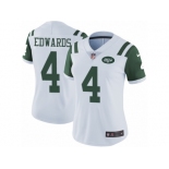 Women's Nike New York Jets #4 Lac Edwards Vapor Untouchable Limited White NFL Jersey