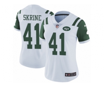 Women's Nike New York Jets #41 Buster Skrine Vapor Untouchable Limited White NFL Jersey