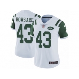 Women's Nike New York Jets #43 Julian Howsare Vapor Untouchable Limited White NFL Jersey