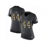 Women's Nike New York Jets #44 Corey Lemonier Limited Black 2016 Salute to Service NFL Jersey