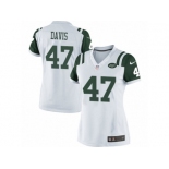 Women's Nike New York Jets #47 Kellen Davis Limited White NFL Jersey