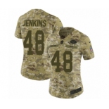 Women's Nike New York Jets #48 Jordan Jenkins Limited Camo 2018 Salute to Service NFL Jersey