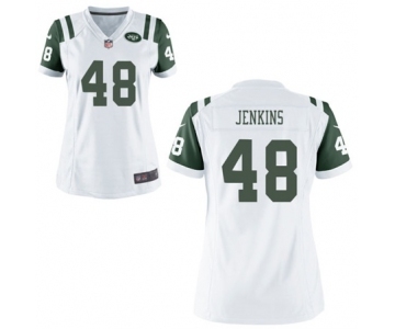 Women's Nike New York Jets #48 Jordan Jenkins White NFL Jersey