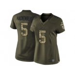 Women's Nike New York Jets #5 Christian Hackenberg Green Stitched NFL Limited Salute to Service Jersey