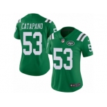 Women's Nike New York Jets #53 Mike Catapano Limited Green Rush NFL Jersey