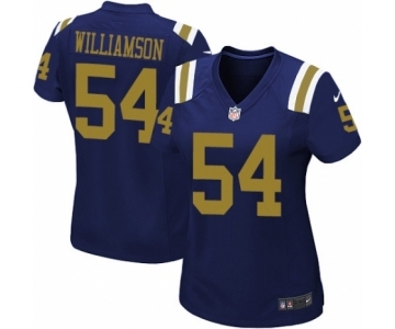 Women's Nike New York Jets #54 Avery Williamson Elite Navy Blue Alternate NFL Jersey