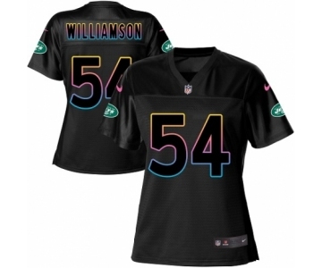 Women's Nike New York Jets #54 Avery Williamson Game Black Fashion NFL Jersey