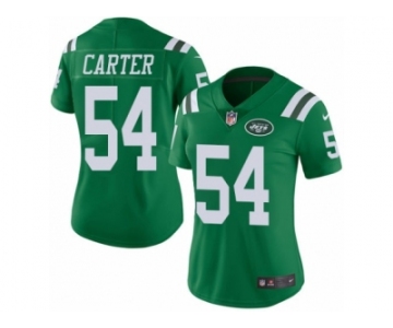 Women's Nike New York Jets #54 Bruce Carter Limited Green Rush NFL Jersey