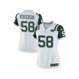 Women's Nike New York Jets #58 Erin Henderson Limited White NFL Jersey