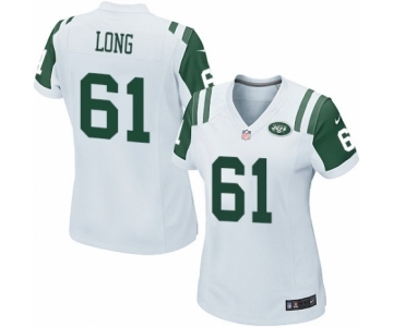 Women's Nike New York Jets #61 Spencer Long Game White NFL Jersey