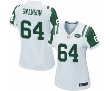 Women's Nike New York Jets #64 Travis Swanson Game White NFL Jersey