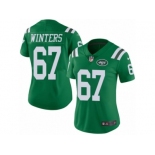 Women's Nike New York Jets #67 Brian Winters Limited Green Rush NFL Jersey