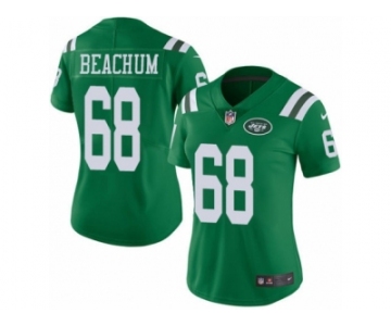 Women's Nike New York Jets #68 Kelvin Beachum Limited Green Rush NFL Jersey