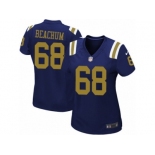 Women's Nike New York Jets #68 Kelvin Beachum Limited Navy Blue Alternate NFL Jersey