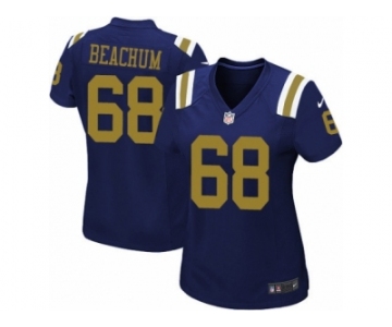 Women's Nike New York Jets #68 Kelvin Beachum Limited Navy Blue Alternate NFL Jersey