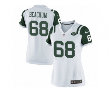 Women's Nike New York Jets #68 Kelvin Beachum Limited White NFL Jersey