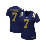 Women's Nike New York Jets #7 Chandler Catanzaro Limited Navy Blue Alternate NFL Jersey