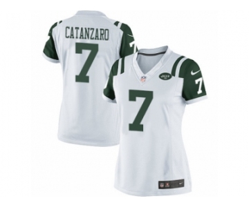 Women's Nike New York Jets #7 Chandler Catanzaro Limited White NFL Jersey