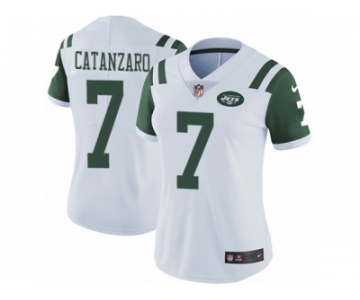 Women's Nike New York Jets #7 Chandler Catanzaro Vapor Untouchable Limited White NFL Jersey