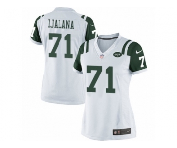 Women's Nike New York Jets #71 Ben Ijalana Limited White NFL Jersey