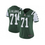 Women's Nike New York Jets #71 Ben Ijalana Vapor Untouchable Limited Green Team Color NFL Jersey