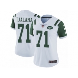 Women's Nike New York Jets #71 Ben Ijalana Vapor Untouchable Limited White NFL Jersey