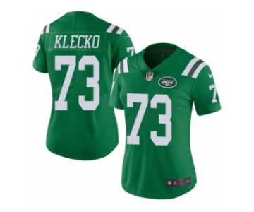 Women's Nike New York Jets #73 Joe Klecko Limited Green Rush NFL Jersey